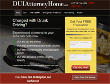 Tablet Screenshot of duiattorneyhome.com